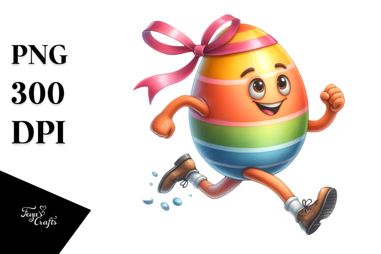 Running with Easter Egg