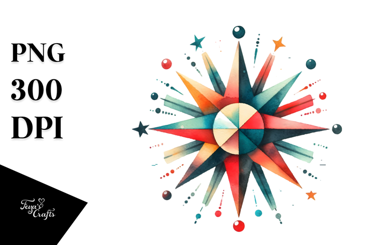 Washed Vintage Star | Watercolor Splash