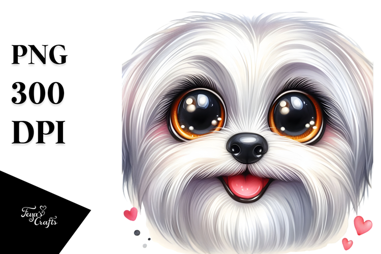 Cute Smiling Maltese