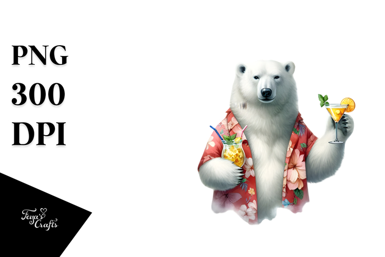 Beachwear Polar Bear PNG