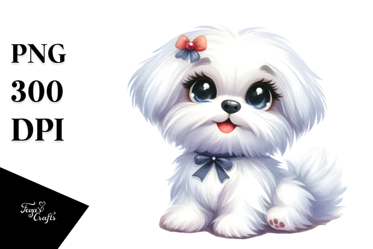 Maltese Clipart Image 16