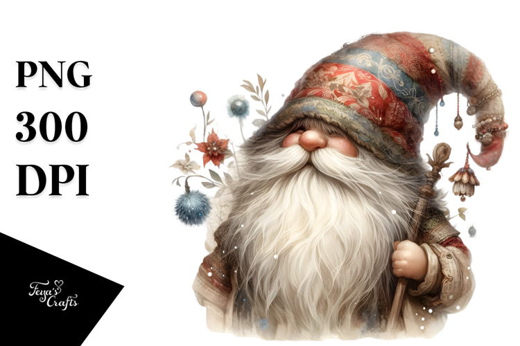 Washed Vintage Gnome, Transparent PNG