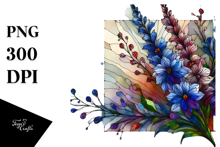 Stained Gardenia, Watercolor PNG