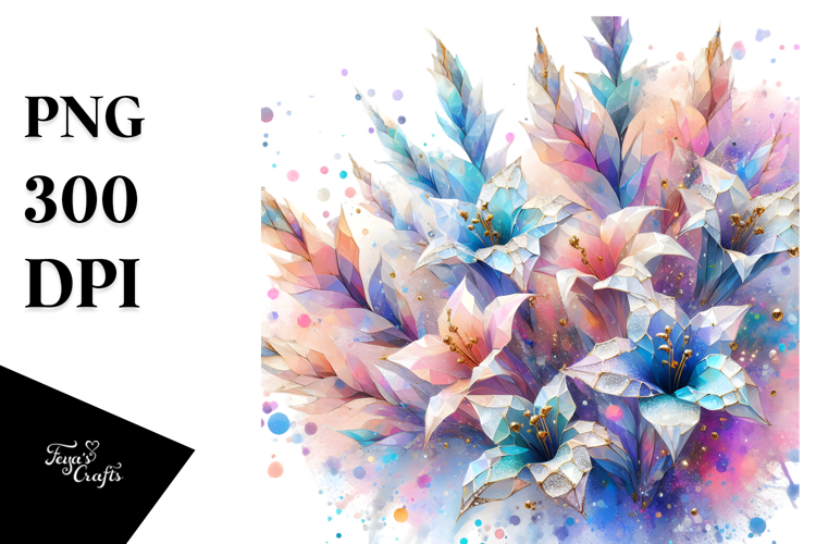 Abstract Shiny Lobelia Diamond PNG