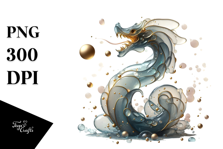 Glossy Snapdragon with Golden Insertions PNG