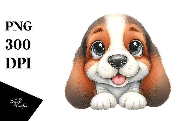 Basset Hound Clipart Image 8