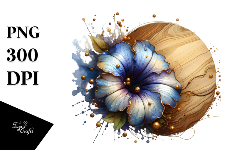 Abstract Glossy Petunia PNG