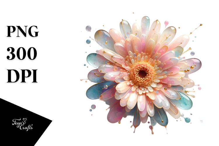 Abstract Pastel Glossy Gerbera , 20 oz Tumbler