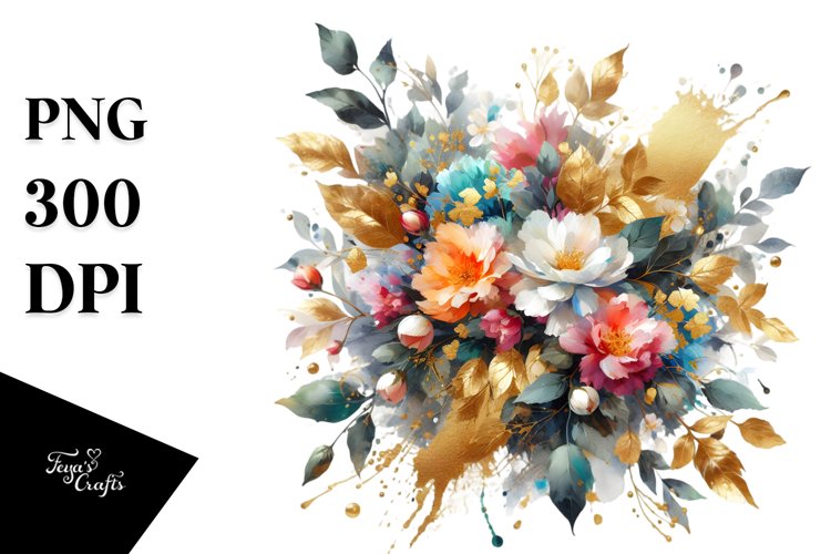 Flower Bouquet Clipart Image 3