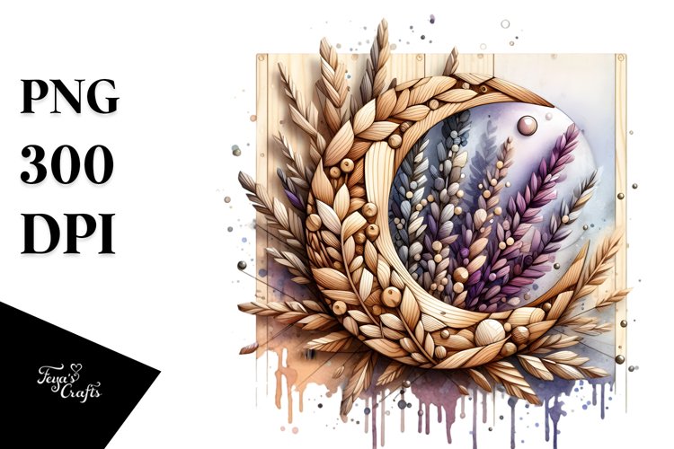 Stained Heather Watercolor Splash | Clipart