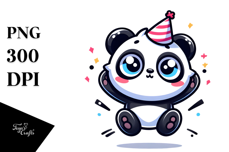 Ridiculously Cute Cartoon Panda PNG