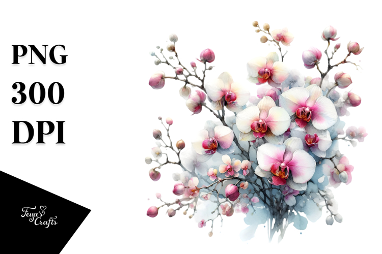 Orchid Clipart Image 18