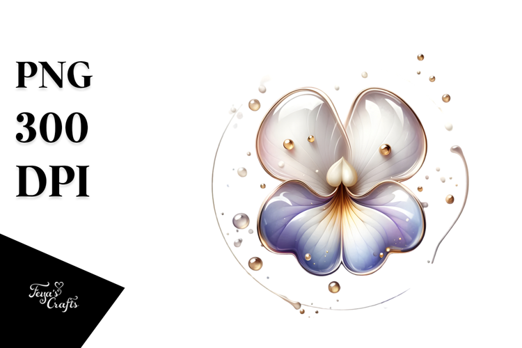 Abstract Glossy Sweet Pea PNG