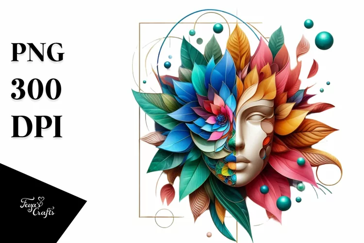 Abstract Vibrant PNG