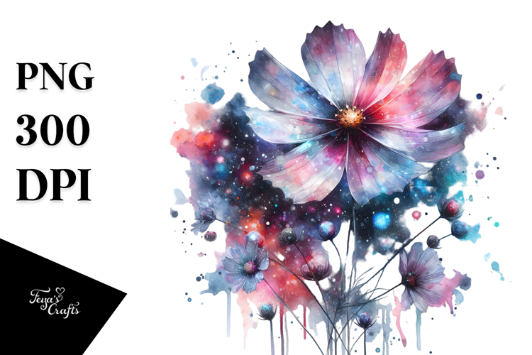 Cosmos Made of -Like Material, High-Res PNG