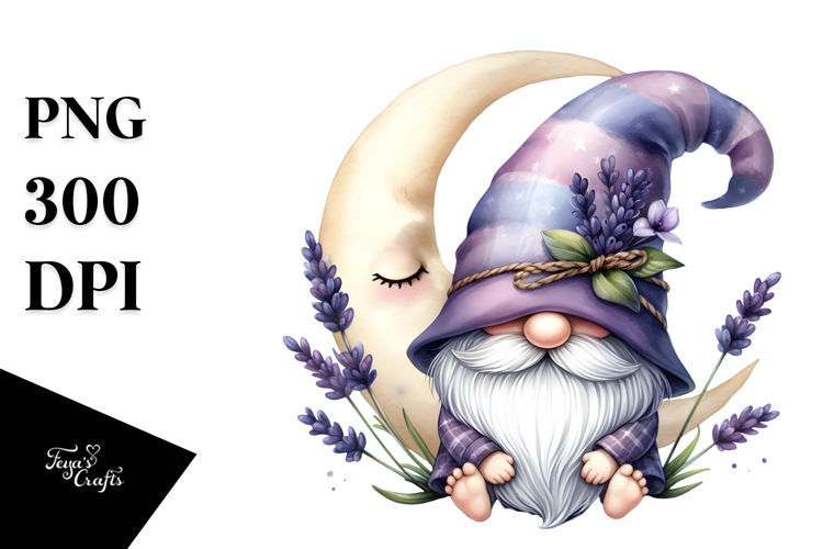 Cute GNOME with Big Hat PNG