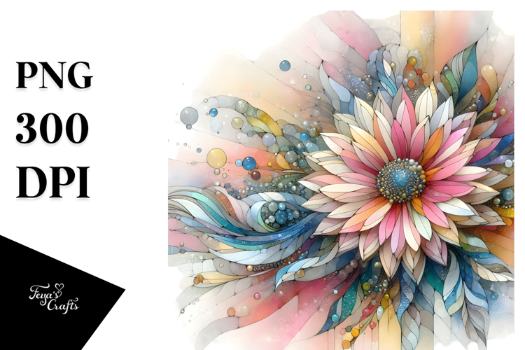 Colorful Gerbera Wooden PNG