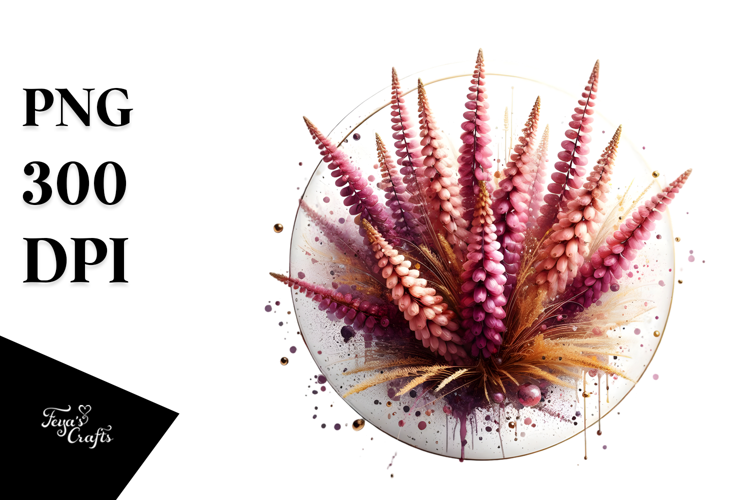 Abstract Glossy Heather PNG