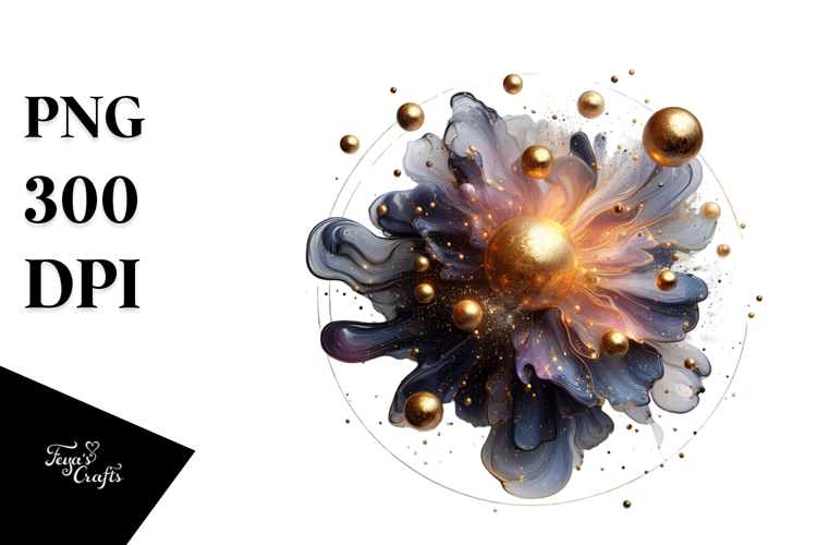 Abstract Cosmos Splash PNG