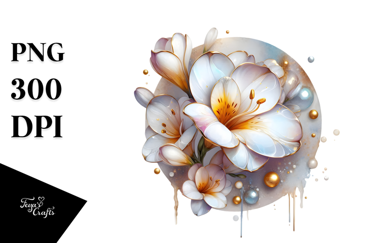 Glossy Freesia PNG
