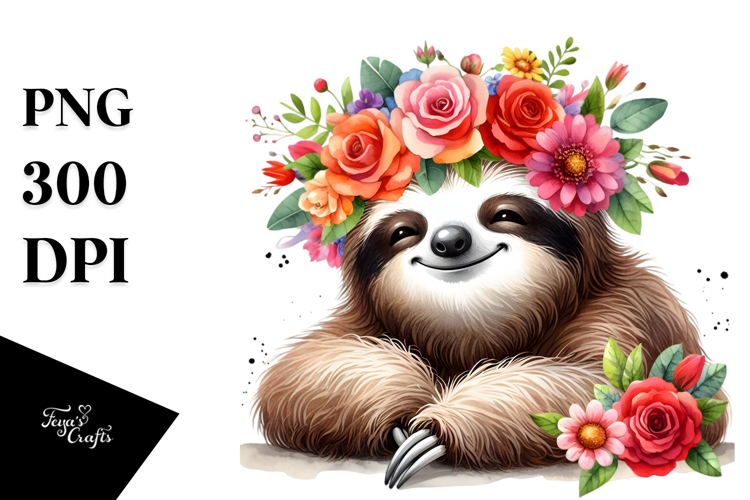 Sloth Clipart Image 20
