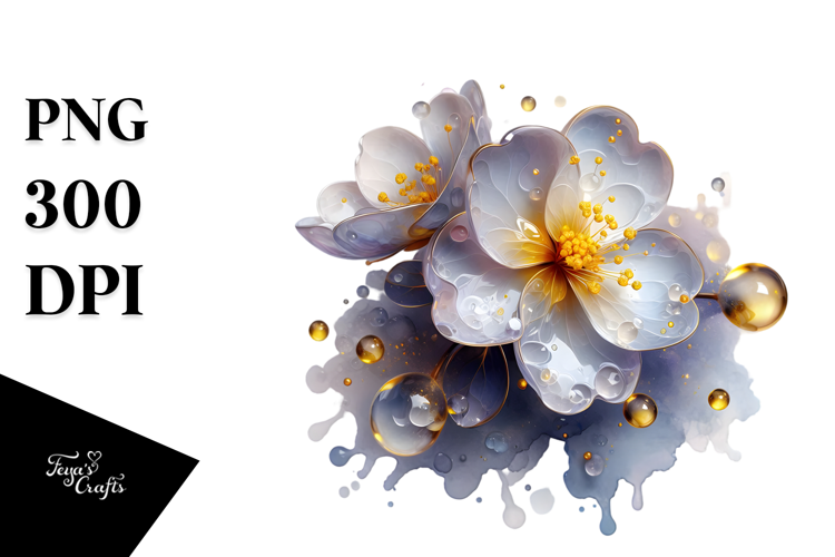 Abstract Primrose Splash PNG