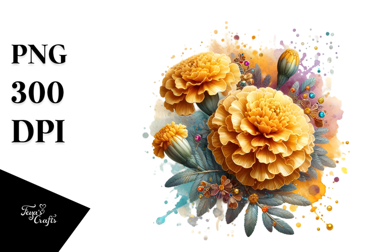 Marigold Clipart Image 6