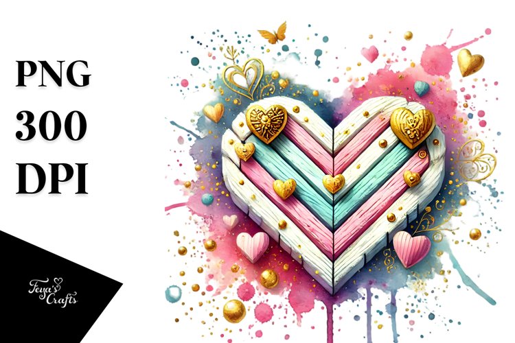 Colorful Heartglass, High-Res PNG example image 1