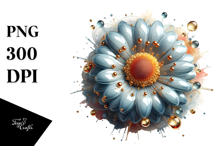 Abstract Glossy Gerbera PNG
