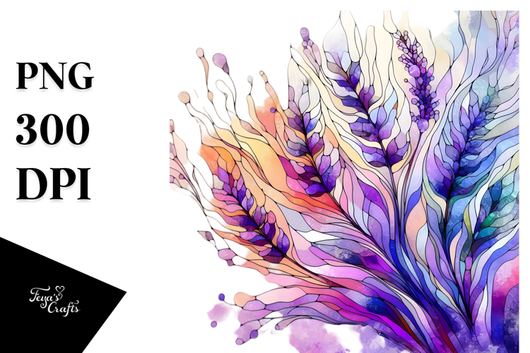 Abstract Vibrant Lavender made of , Transparent PNG