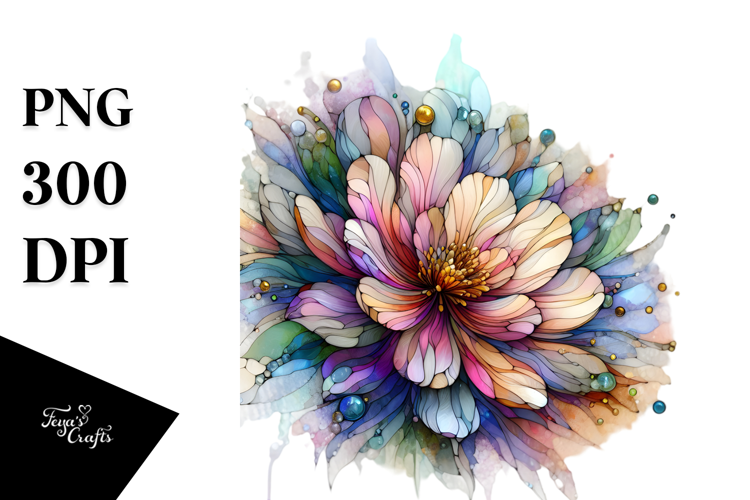 Vibrant Pastel Wooden Anemone PNG