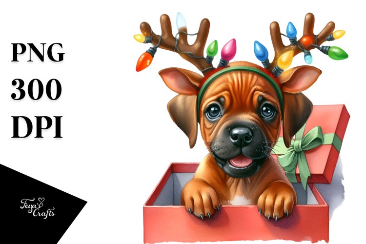 Expressive Baby Rhodesian Ridgeback, High-Res PNG example image 1