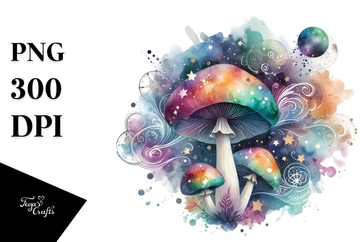 Colorful Watercolor Splash Magic Bouquet