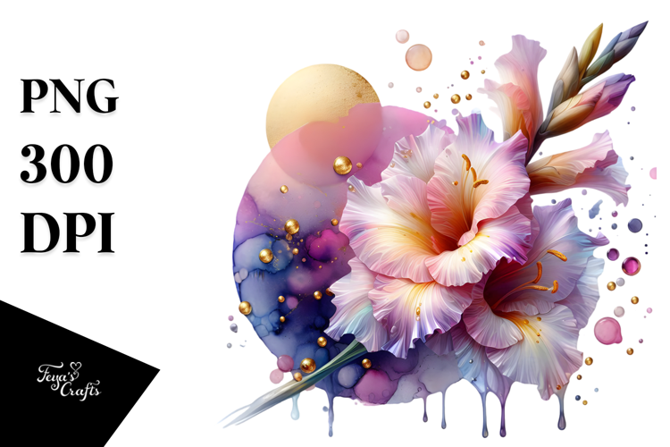 Abstract Gladiolus, High-Res PNG
