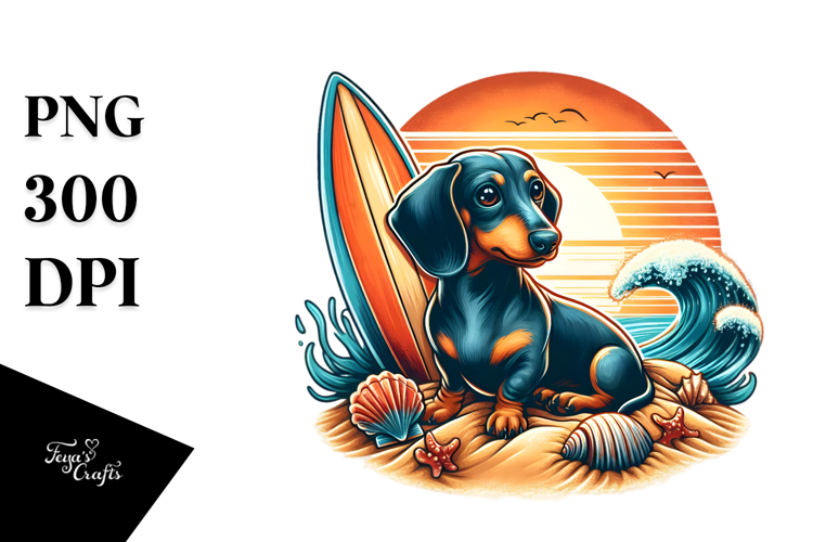 Watercolor Beach Clipart Image 11
