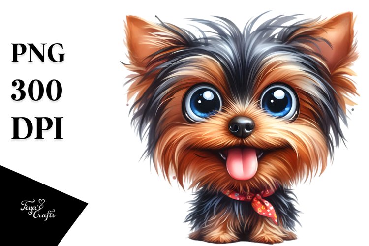 Funny Yorkshire Terrier | Sublimation | Clipart