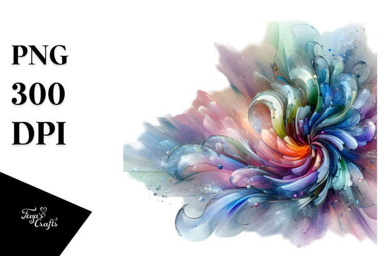 Vibrant Pastel Shiny Iris PNG