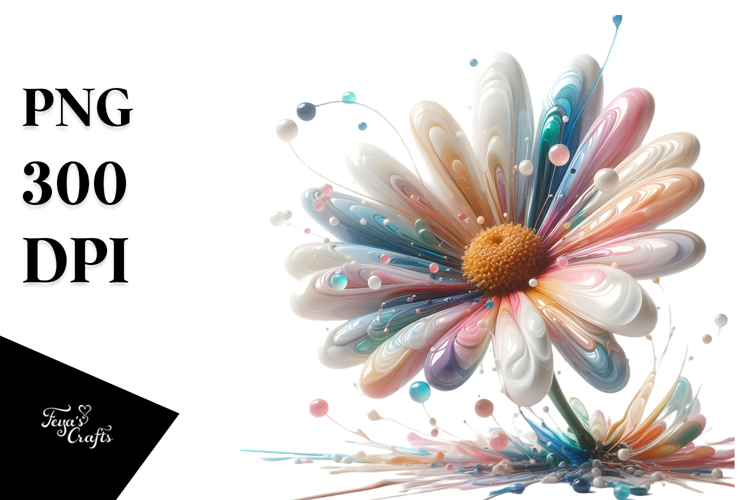 Abstract Daisy Splash