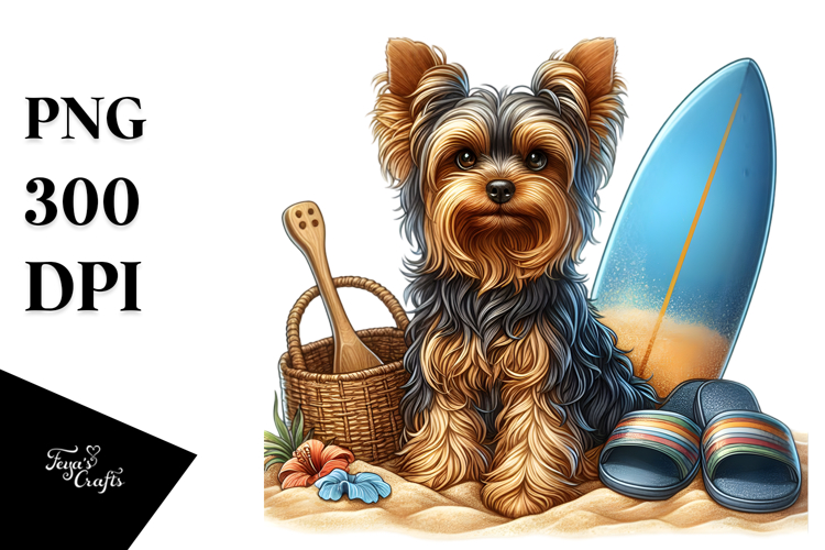 Watercolor Beach Clipart Image 9