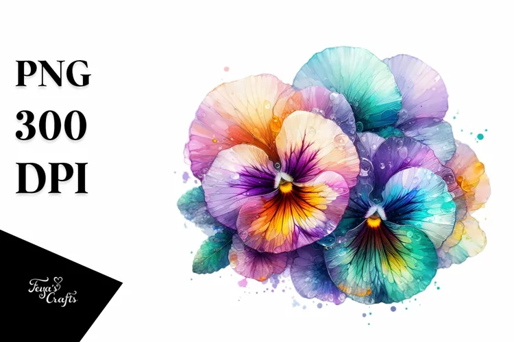 Vibrant Pansy PNG