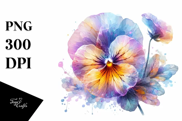 Vibrant Pansy PNG