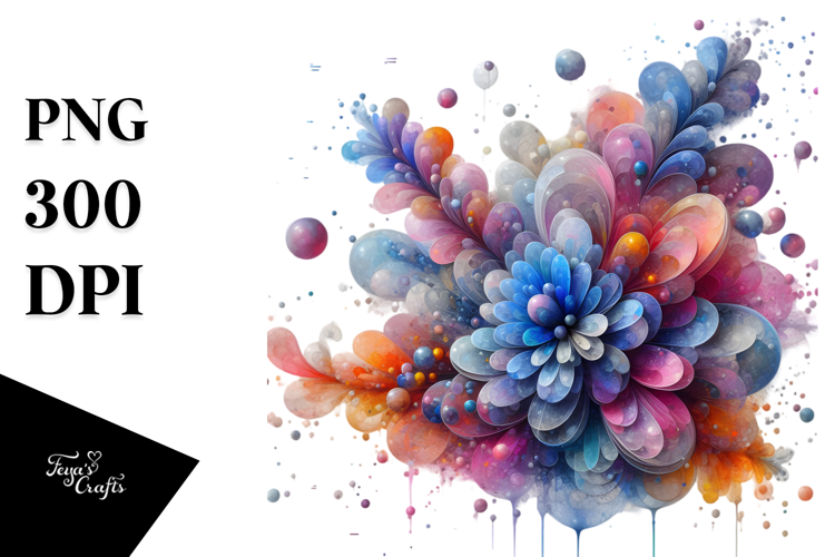 Abstract Vibrant Hyacinth made of , Transparent PNG