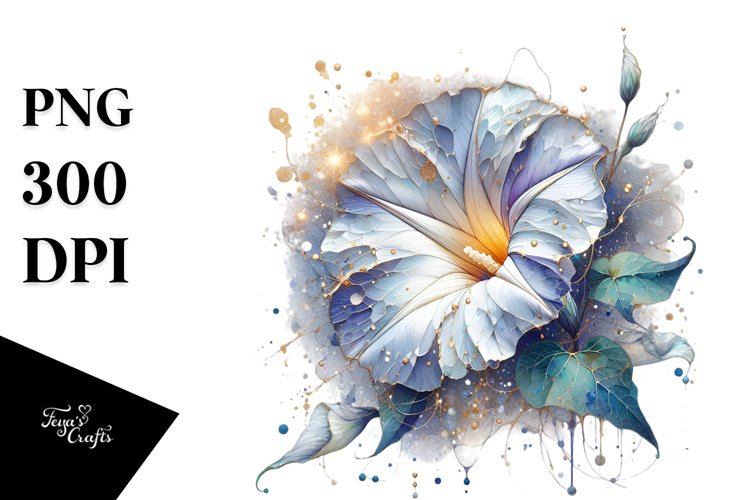 Abstract Detailed Shiny Material Watercolor Splash Morning example image 1