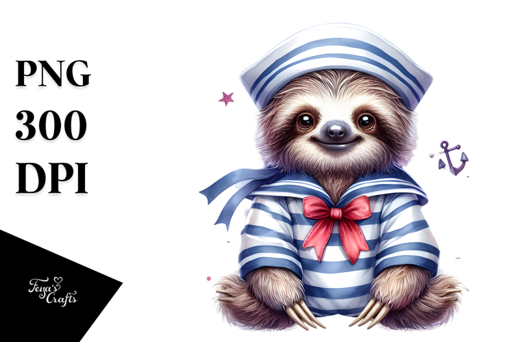 Sloth Clipart Image 14