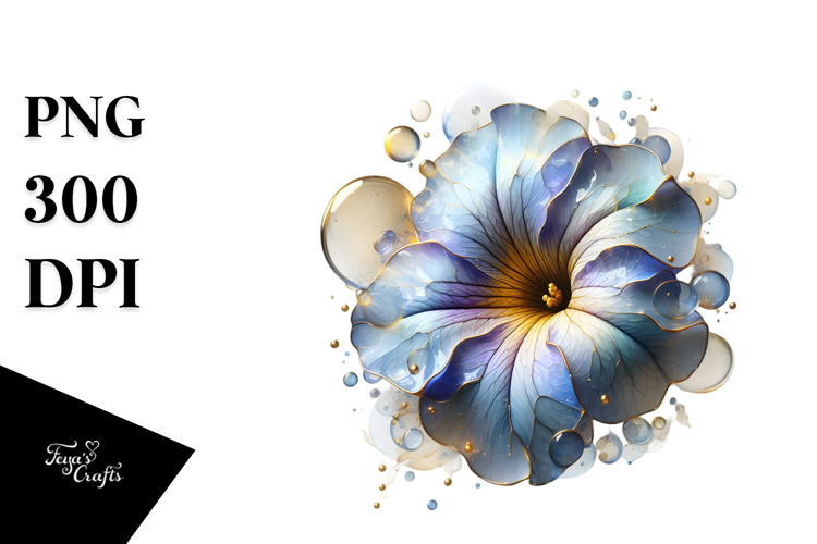 Abstract Petunia Splash PNG