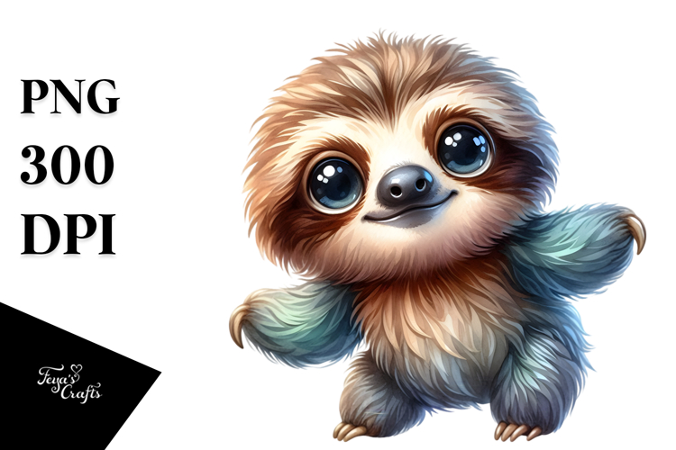 Sloth Clipart Image 21