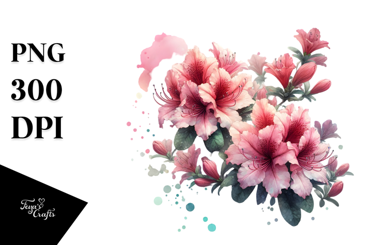 Azalea Made of , High-Resolution PNG