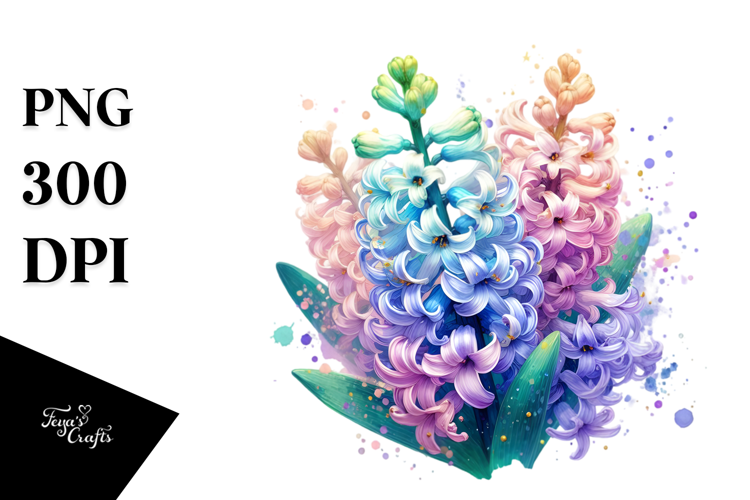 Detailed Vibrant Hyacinth PNG made of Transparent