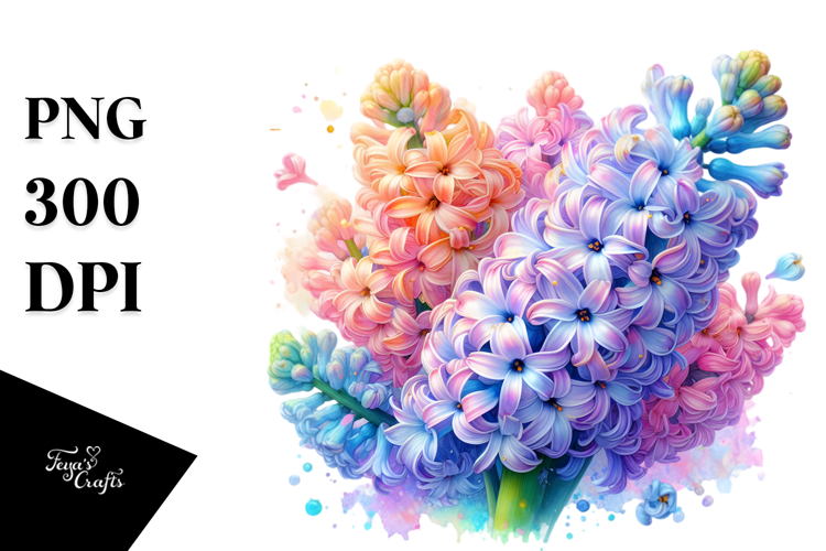 Detailed Vibrant Hyacinth PNG made of Transparent