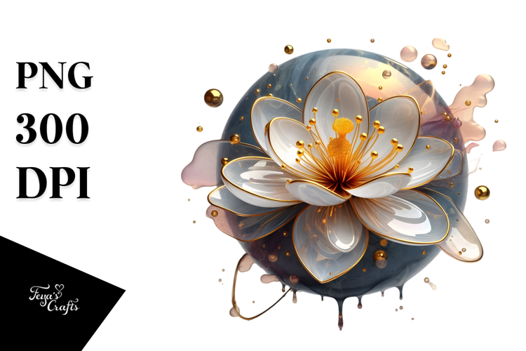 Abstract Crocus Splash PNG